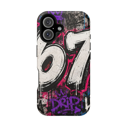 Graffiti '67' Magnetic Impact Phone Case — Urban Street Art iPhone Cover