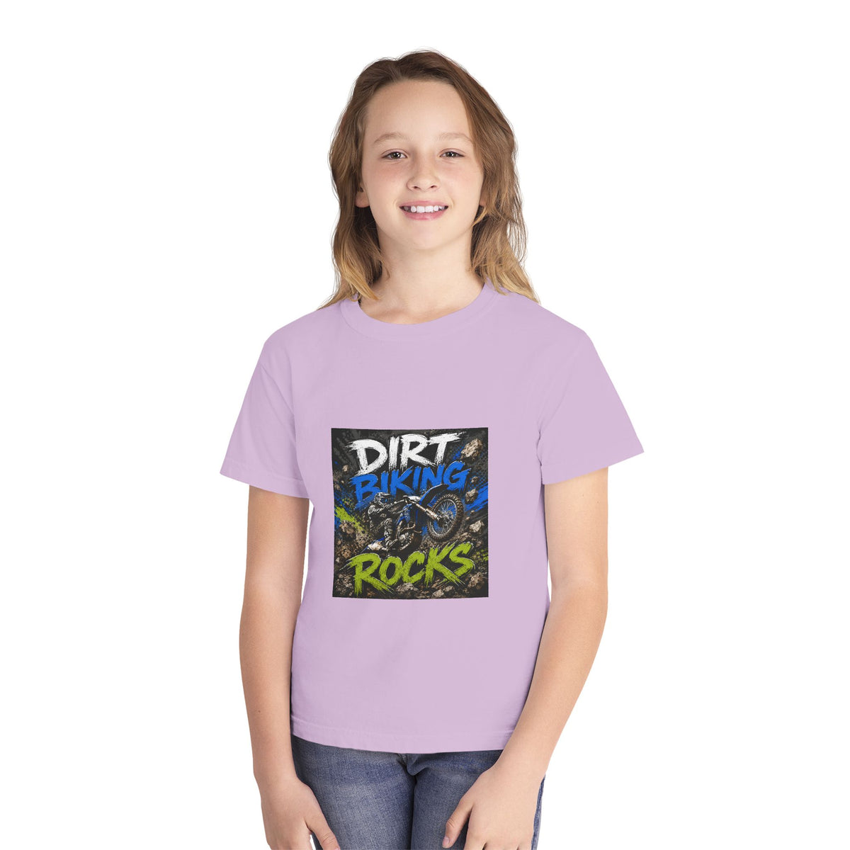 Dirt Biking Rocks Youth Tee