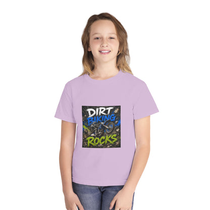 Dirt Biking Rocks Youth Tee