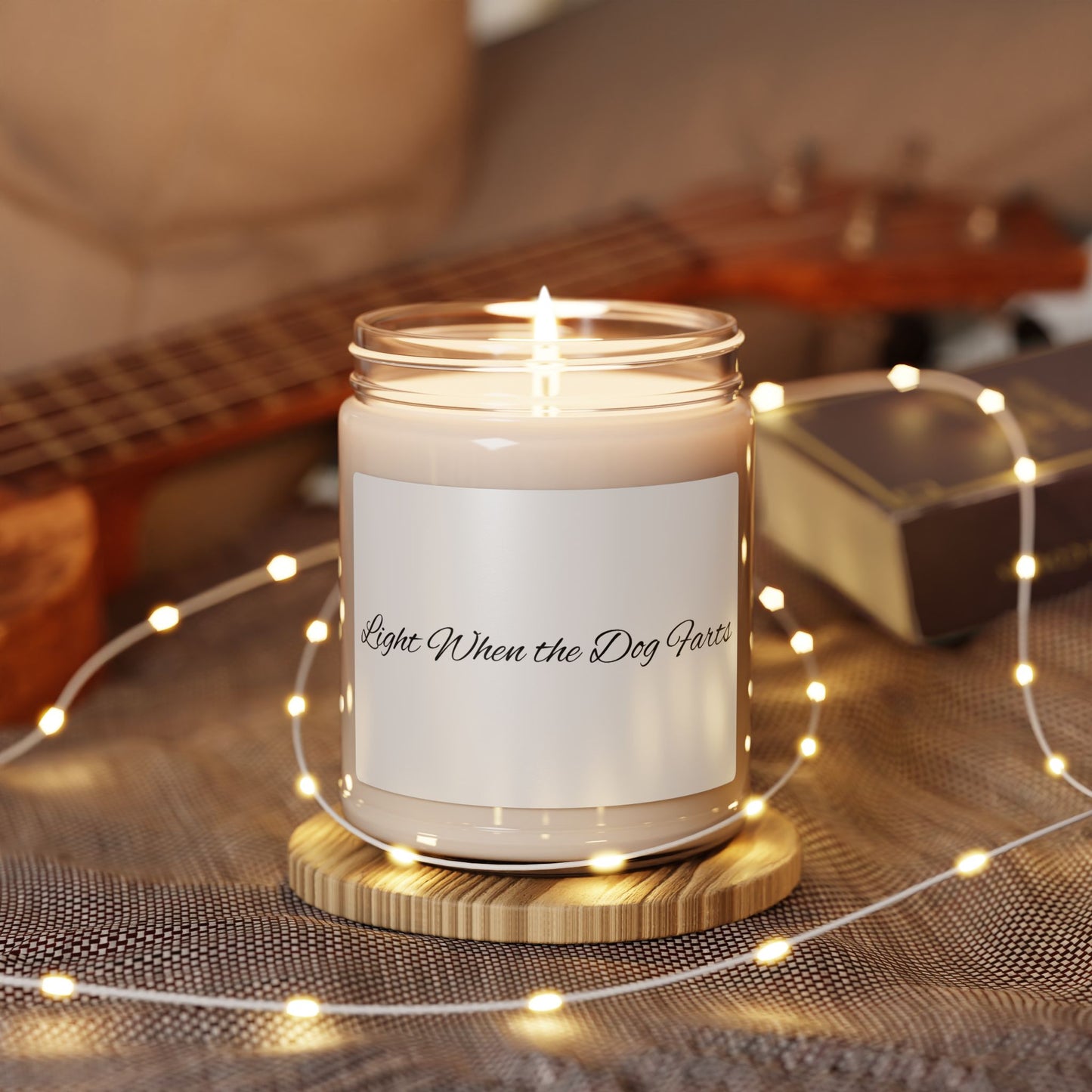 9oz Scented Soy Candle — "Right When the Dog Farts" Funny Home Aroma Gift