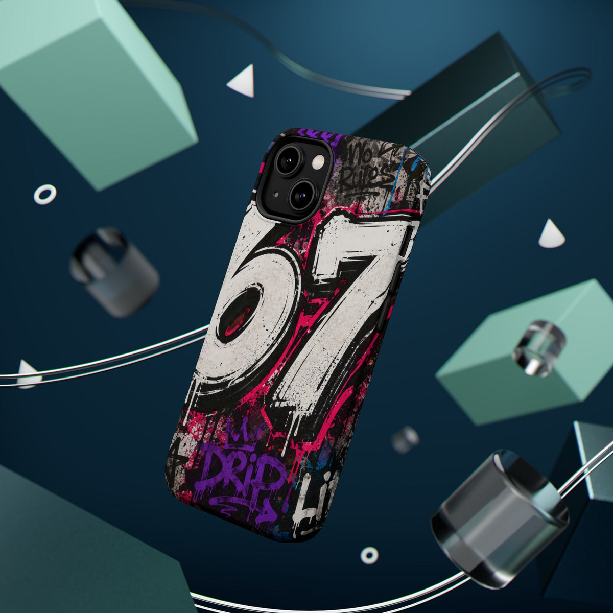 Graffiti '67' Magnetic Impact Phone Case — Urban Street Art iPhone Cover
