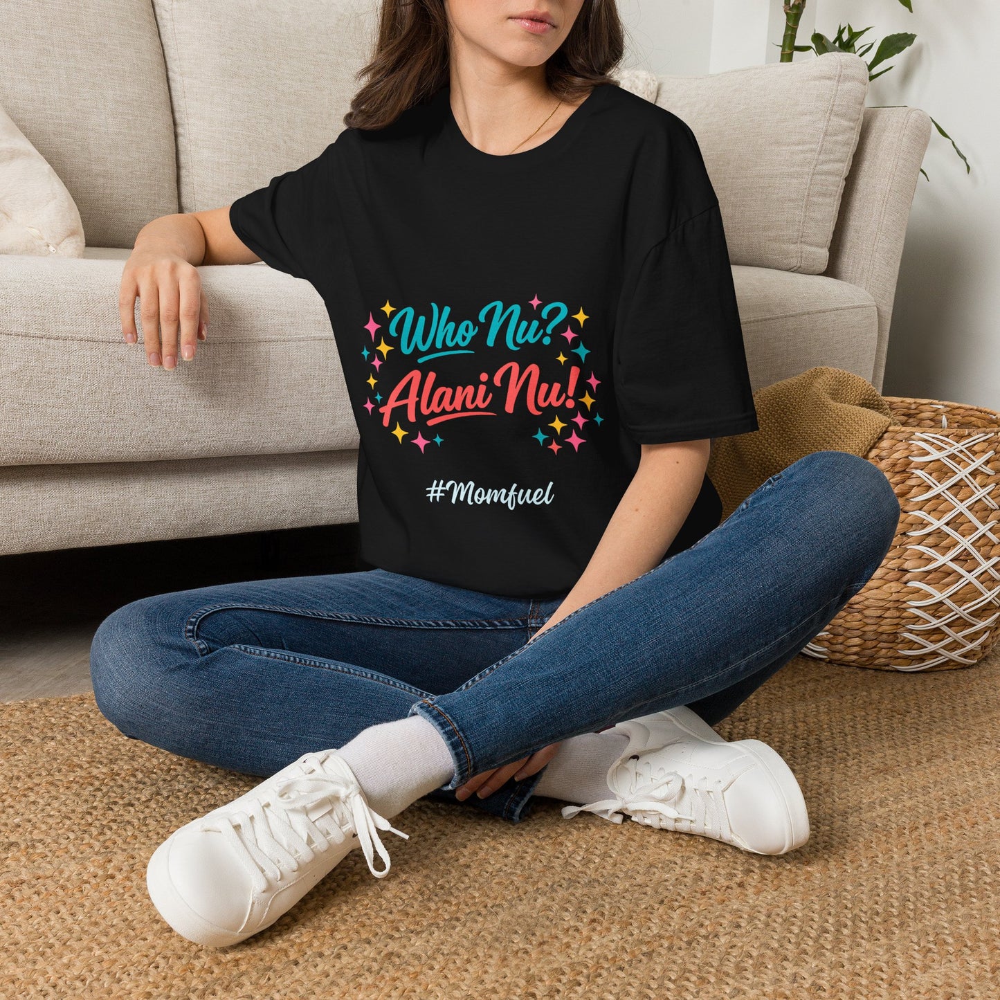 Who Nu? Alani Nu! T-Shirt — Retro Sparkle Graphic Tee
