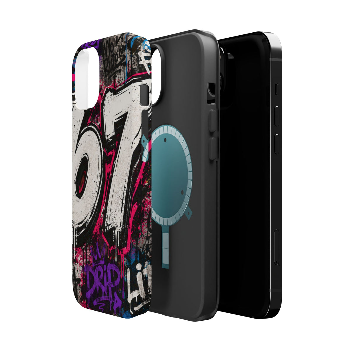 Graffiti '67' Magnetic Impact Phone Case — Urban Street Art iPhone Cover