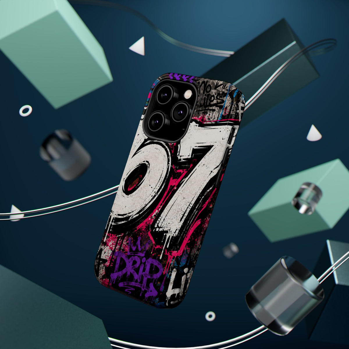 Graffiti '67' Magnetic Impact Phone Case — Urban Street Art iPhone Cover