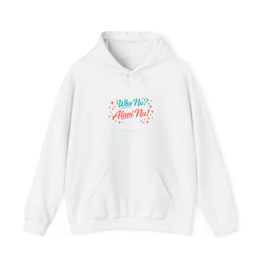 Who Nu? Alani Nu! Hoodie – Retro Sparkle Logo Pullover