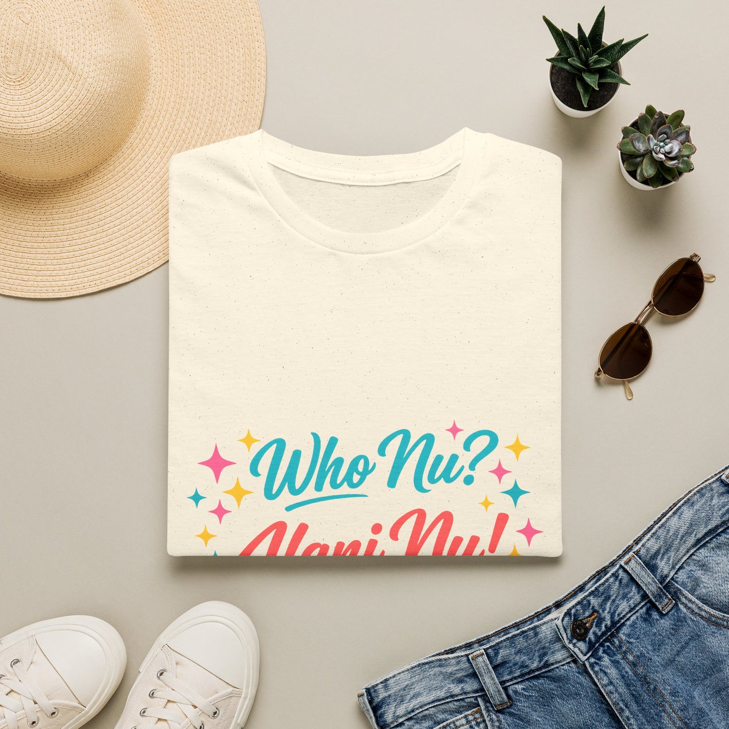 Who Nu? Alani Nu! T-Shirt — Retro Sparkle Graphic Tee