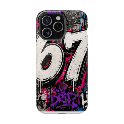 Graffiti '67' Magnetic Impact Phone Case — Urban Street Art iPhone Cover