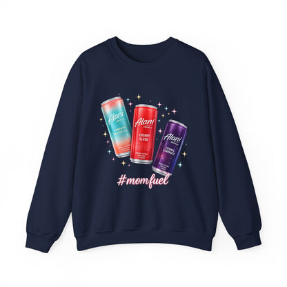 Beverage Cans Graphic Sweatshirt — Sparkling Drinks Trio "Savor the Spark" Crewneck