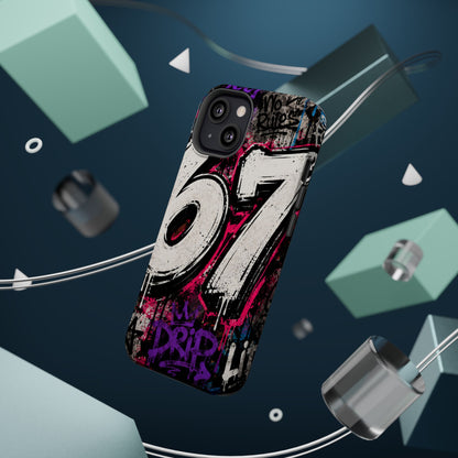 Graffiti '67' Magnetic Impact Phone Case — Urban Street Art iPhone Cover