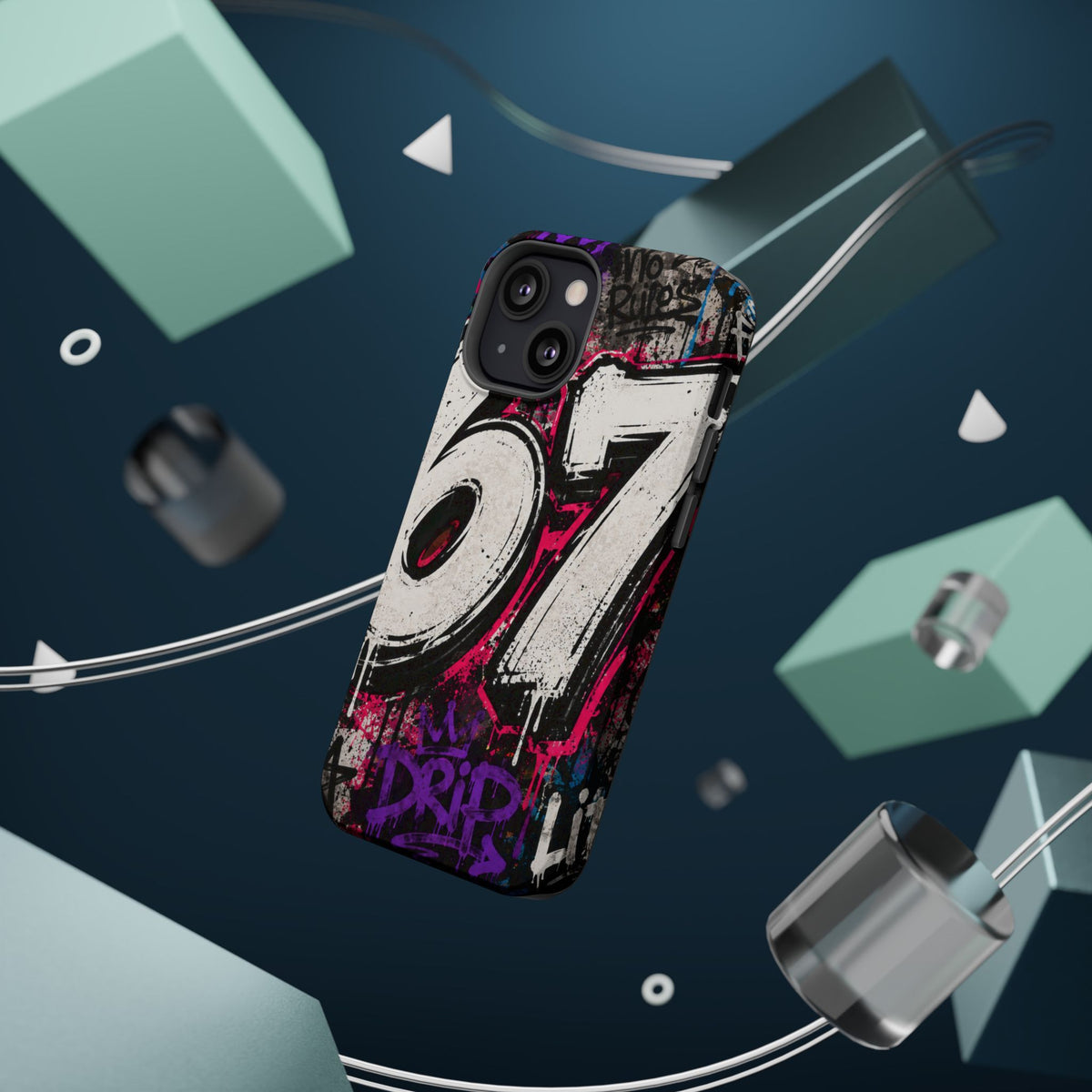 Graffiti '67' Magnetic Impact Phone Case — Urban Street Art iPhone Cover