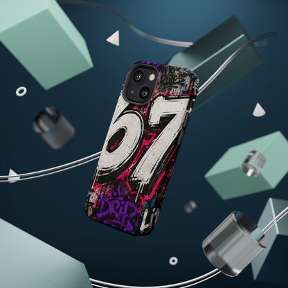 Graffiti '67' Magnetic Impact Phone Case — Urban Street Art iPhone Cover