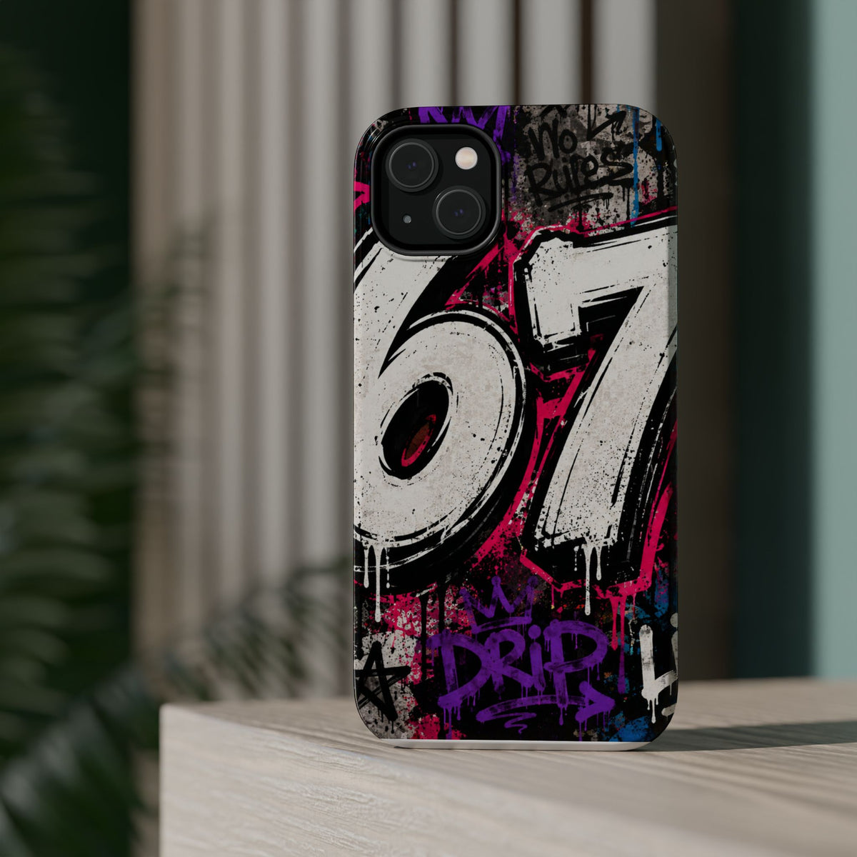 Graffiti '67' Magnetic Impact Phone Case — Urban Street Art iPhone Cover