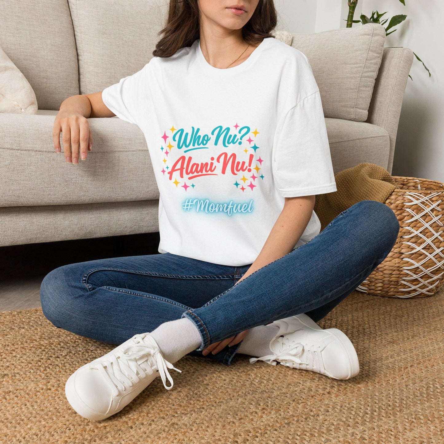 Who Nu? Alani Nu! T-Shirt — Fun Retro Floral Graphic Tee