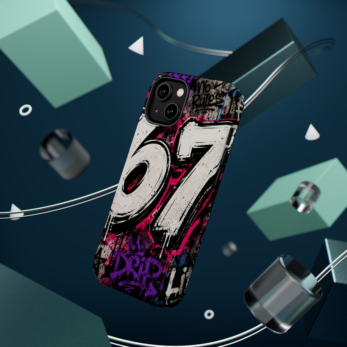 Graffiti '67' Magnetic Impact Phone Case — Urban Street Art iPhone Cover