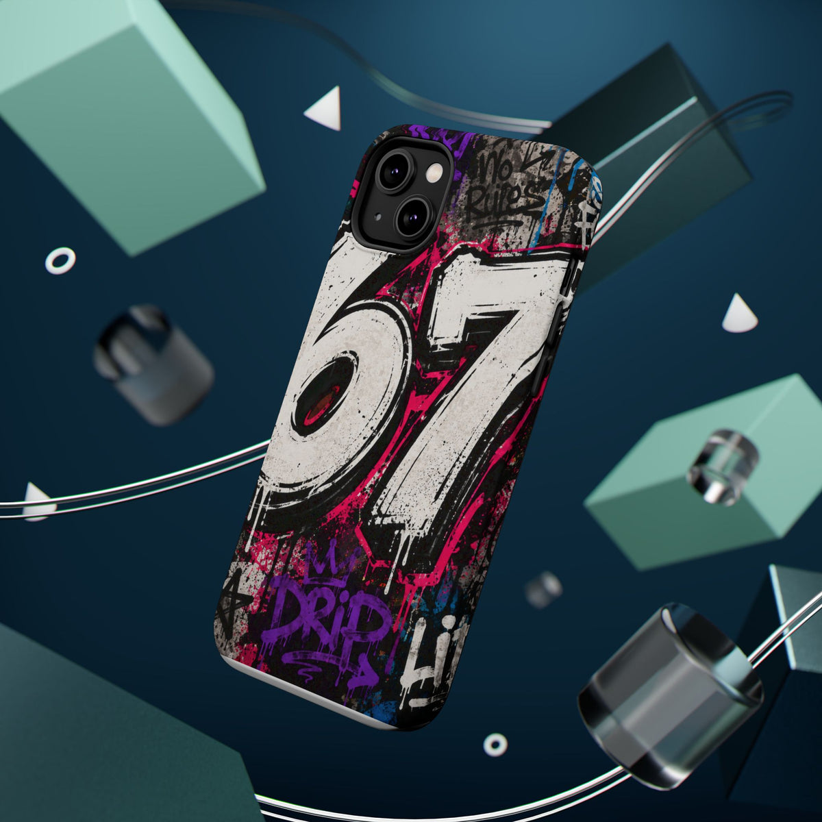 Graffiti '67' Magnetic Impact Phone Case — Urban Street Art iPhone Cover