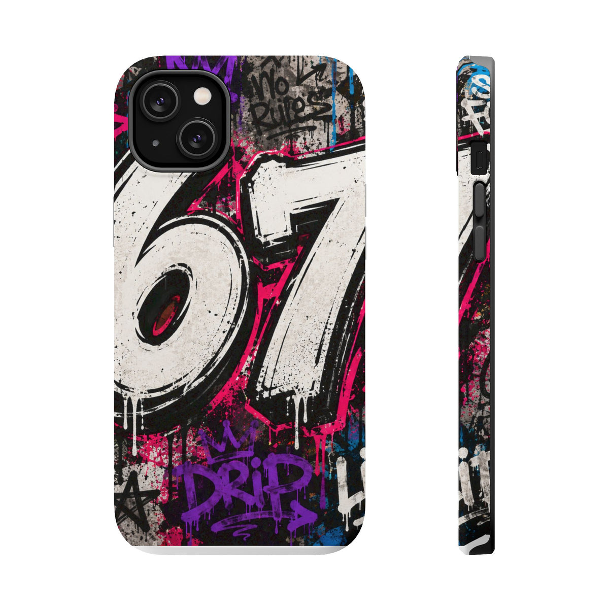 Graffiti '67' Magnetic Impact Phone Case — Urban Street Art iPhone Cover