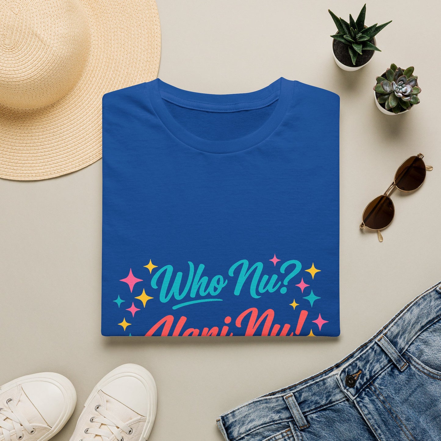 Who Nu? Alani Nu! T-Shirt — Retro Sparkle Graphic Tee