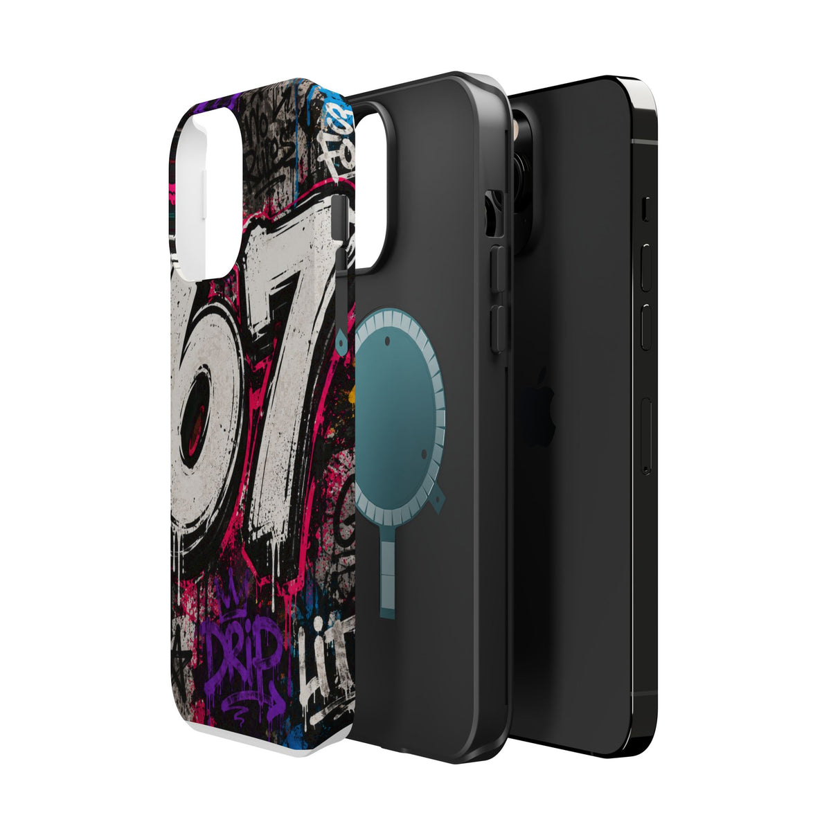 Graffiti '67' Magnetic Impact Phone Case — Urban Street Art iPhone Cover