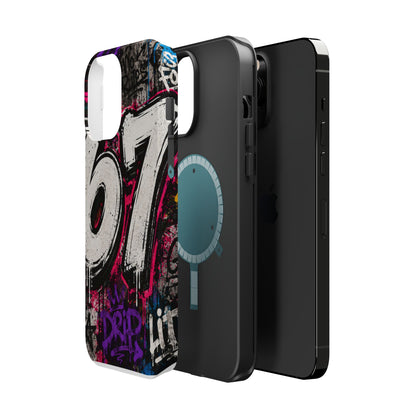 Graffiti '67' Magnetic Impact Phone Case — Urban Street Art iPhone Cover