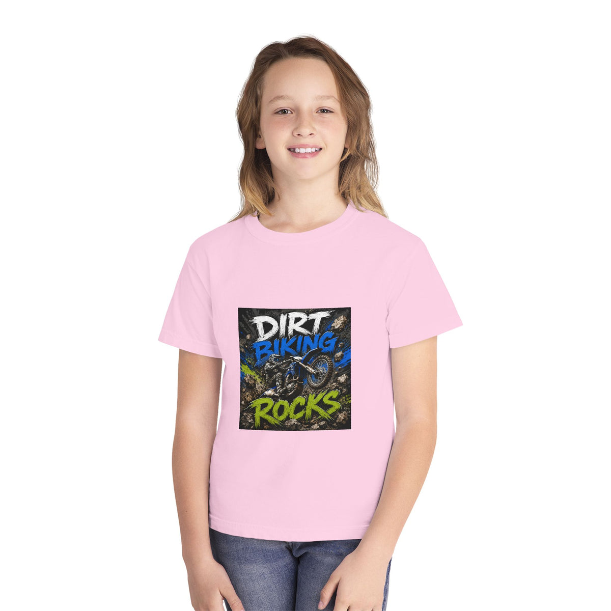 Dirt Biking Rocks Youth Tee