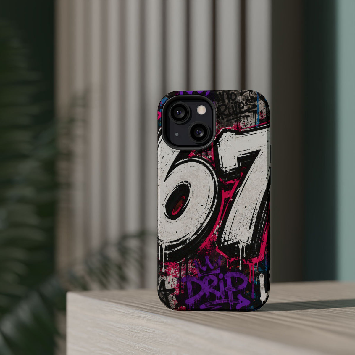 Graffiti '67' Magnetic Impact Phone Case — Urban Street Art iPhone Cover