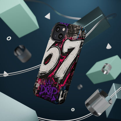 Graffiti '67' Magnetic Impact Phone Case — Urban Street Art iPhone Cover