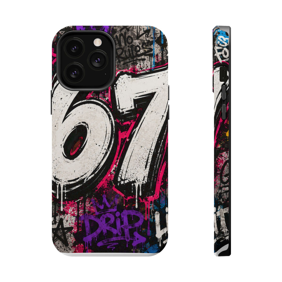Graffiti '67' Magnetic Impact Phone Case — Urban Street Art iPhone Cover