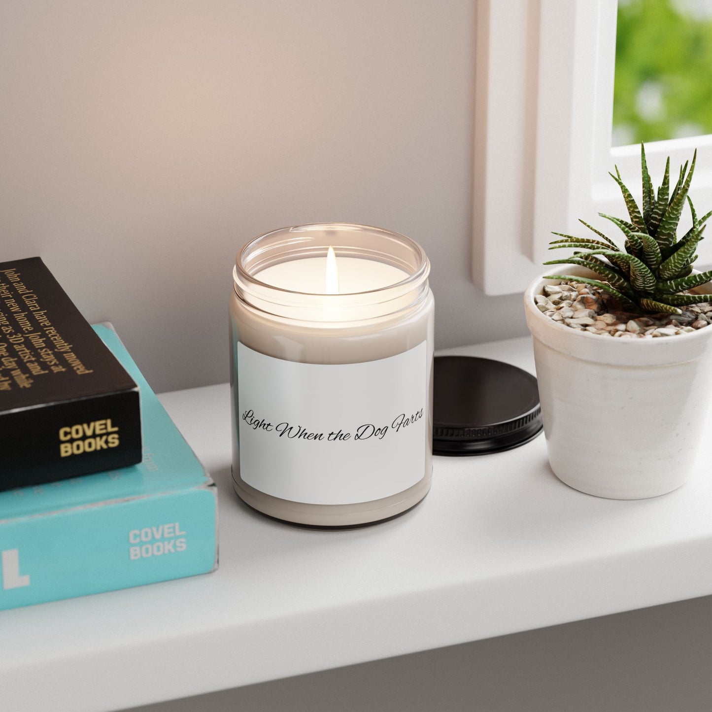 9oz Scented Soy Candle — "Right When the Dog Farts" Funny Home Aroma Gift
