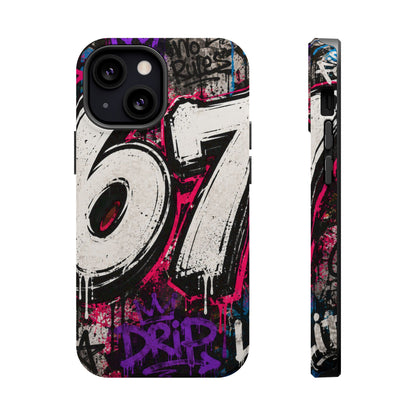 Graffiti '67' Magnetic Impact Phone Case — Urban Street Art iPhone Cover