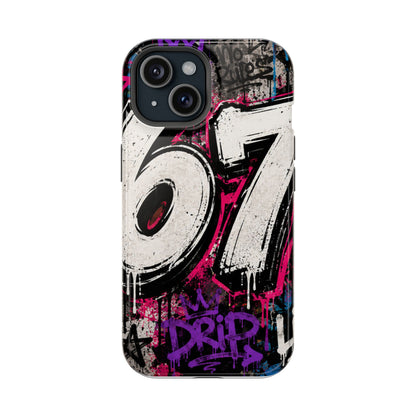 Graffiti '67' Magnetic Impact Phone Case — Urban Street Art iPhone Cover