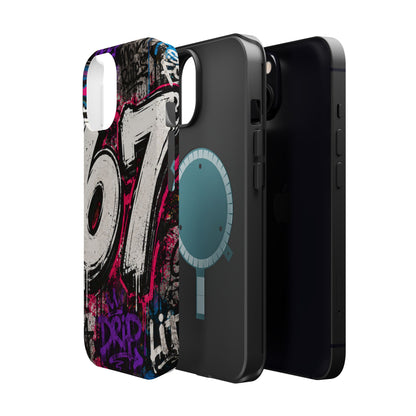 Graffiti '67' Magnetic Impact Phone Case — Urban Street Art iPhone Cover