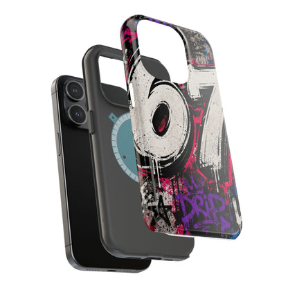 Graffiti '67' Magnetic Impact Phone Case — Urban Street Art iPhone Cover