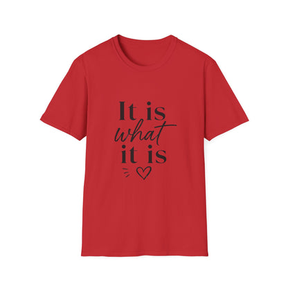 It Is What It Is T-Shirt — Casual Inspirational Quote Tee