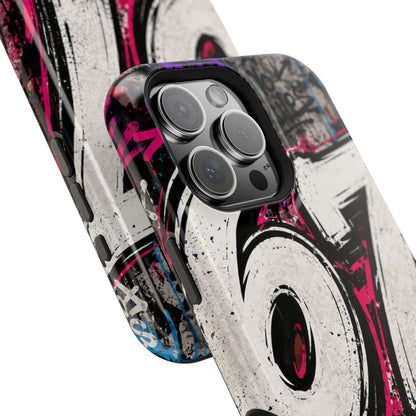 Graffiti '67' Magnetic Impact Phone Case — Urban Street Art iPhone Cover