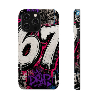 Graffiti '67' Magnetic Impact Phone Case — Urban Street Art iPhone Cover