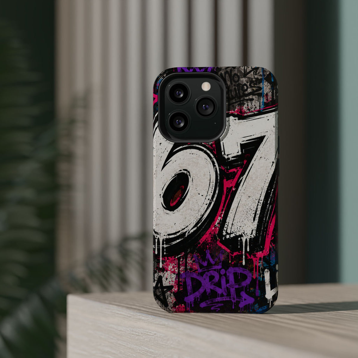 Graffiti '67' Magnetic Impact Phone Case — Urban Street Art iPhone Cover