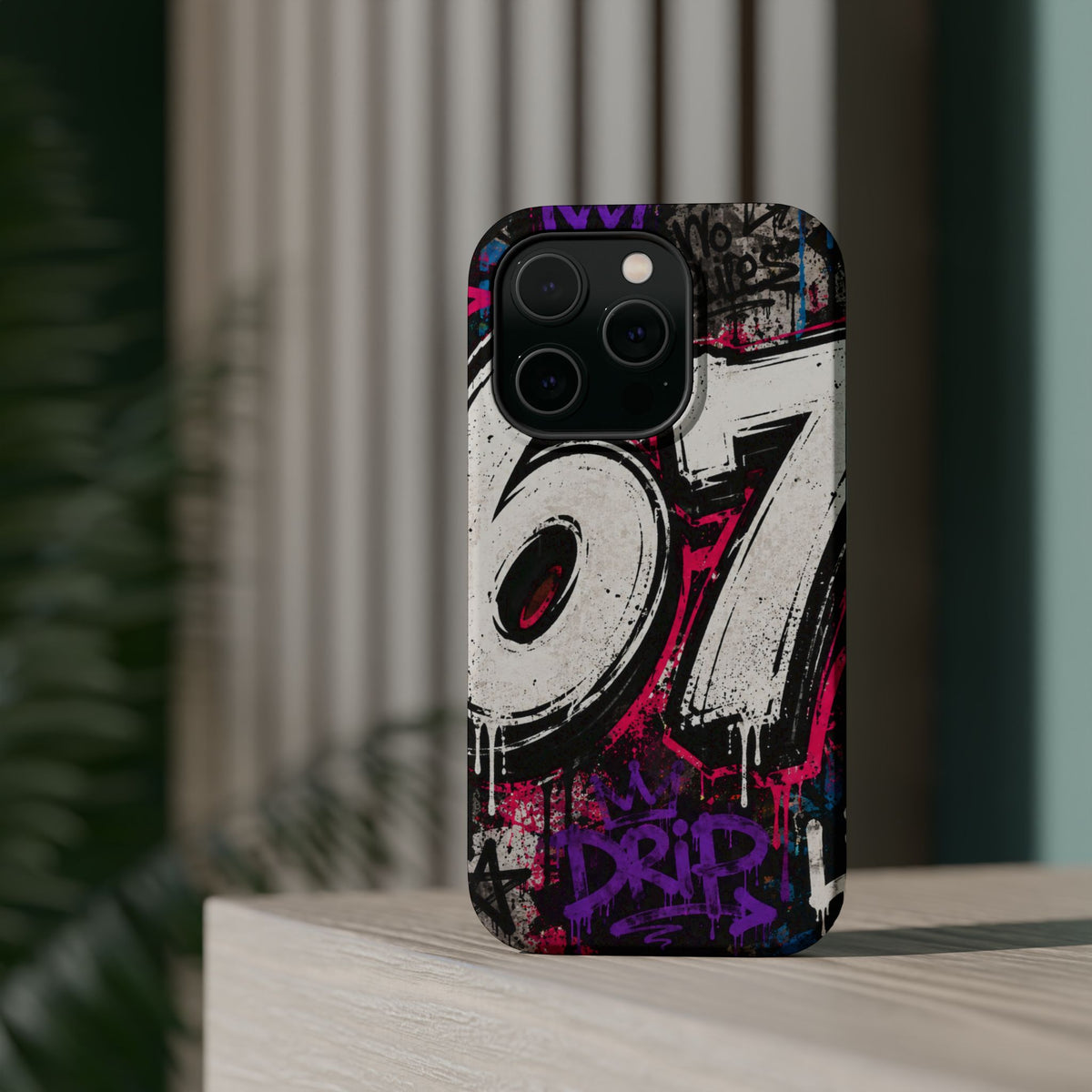 Graffiti '67' Magnetic Impact Phone Case — Urban Street Art iPhone Cover