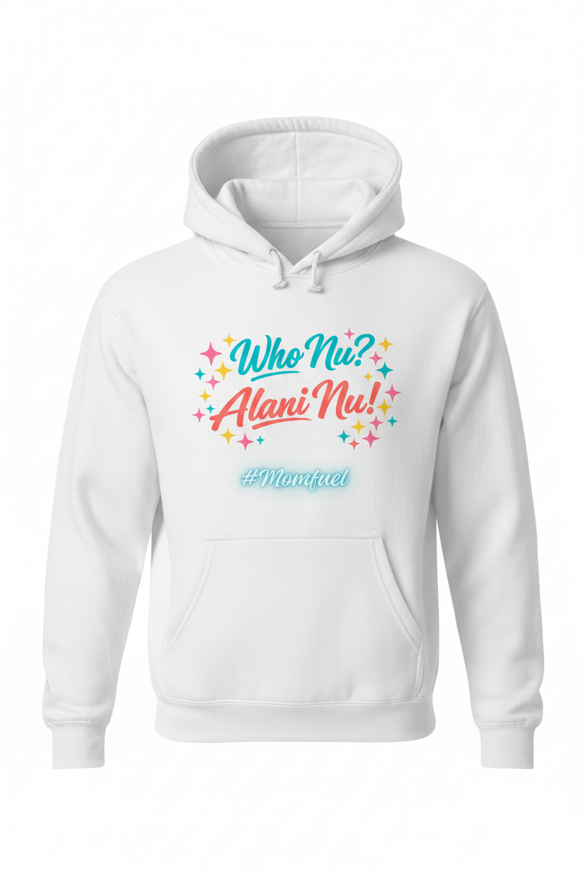 Who Nu? Alani Nu! Hoodie – Retro Sparkle Logo Pullover